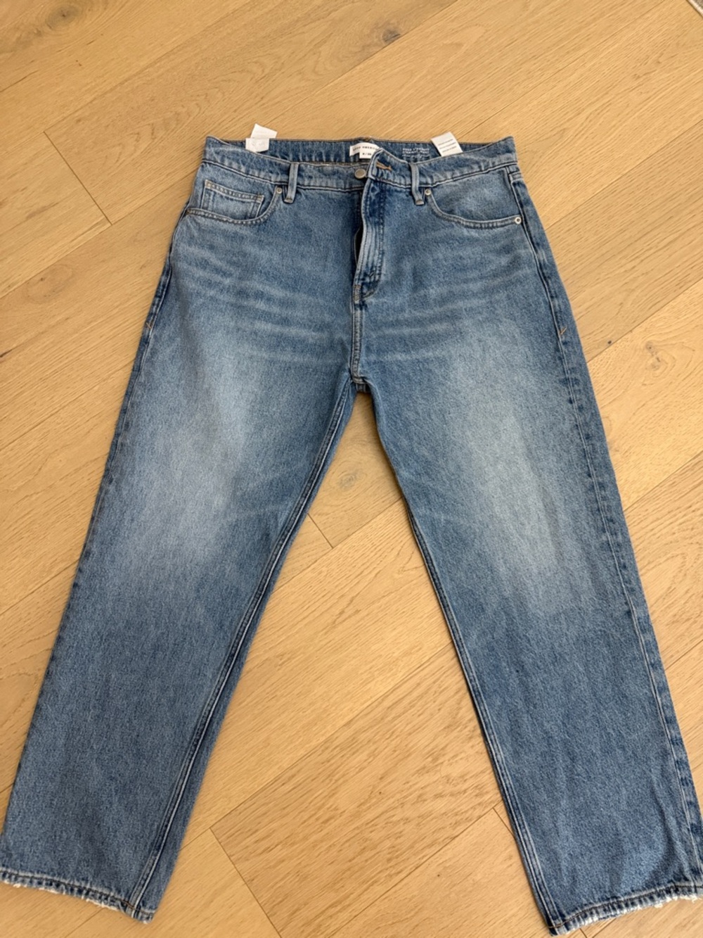 Classic Men's Blue Denim Jeans - Timeless Straight Fit